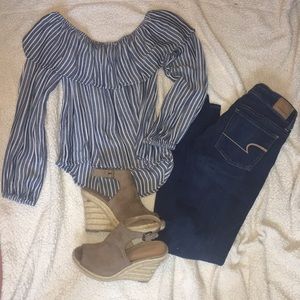 Dark American Eagle Skinny Jeans